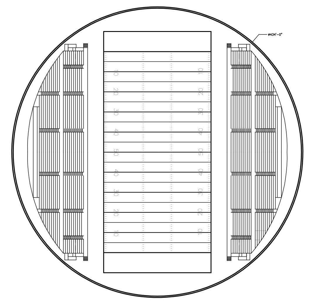 Complete facility — Monolithic Megasphere illustrating a football field, end zones and room to spare.