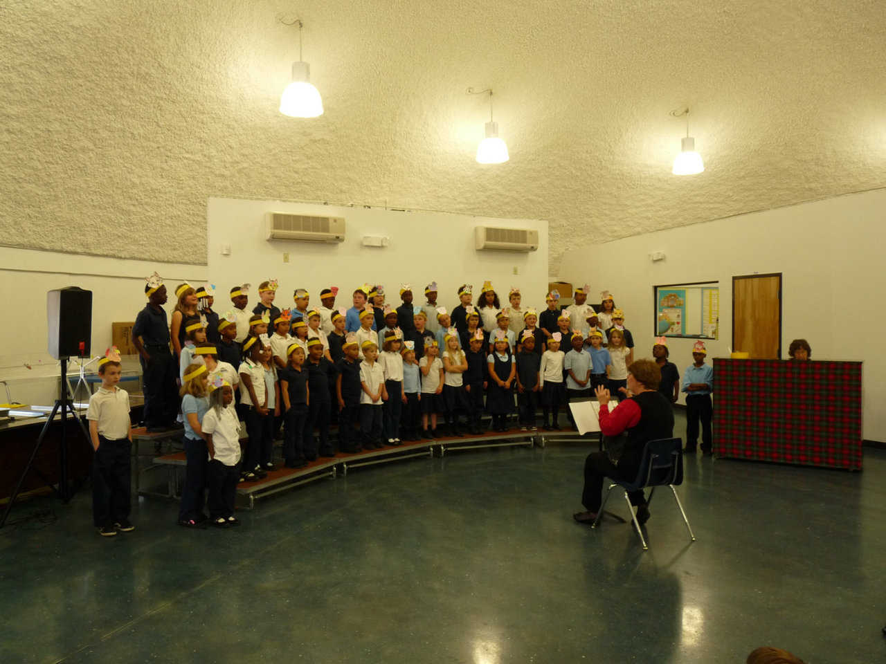 Multipurpose Dome — It includes an assembly area, cafeteria and two kindergarten classrooms.