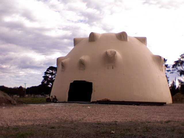 Travelers may be welcome — Tony may operate this three-story dome as a bed and breakfast.