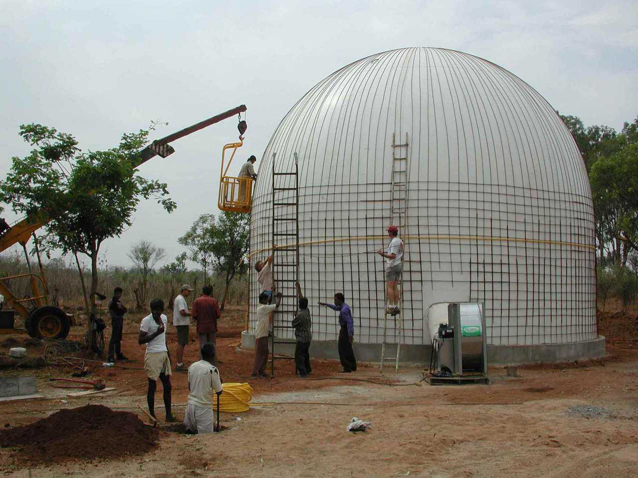 New Oroville, India — These EcoShells are 32 feet in diameter and 26 feet tall. This company plans on building four thousand more structures.