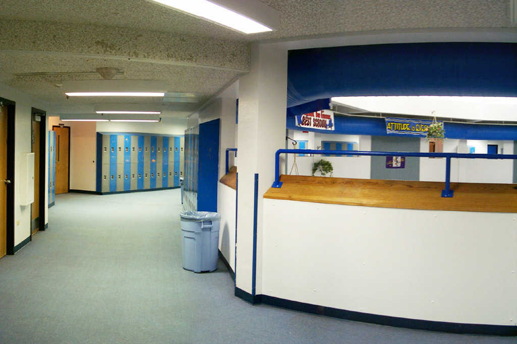 Receiving Area and Corridor — They provide easy access to classrooms and offices.