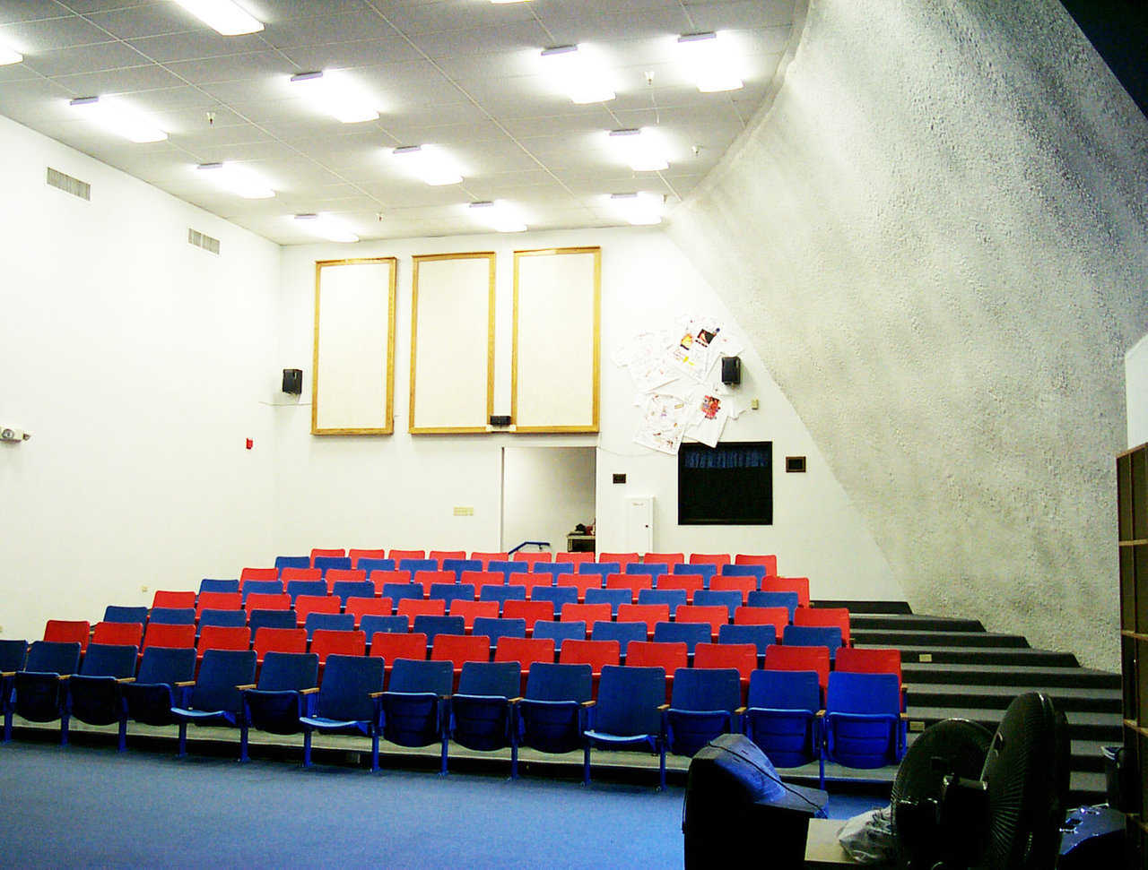 Theater — In 1988, the first class of Emmett High seniors held their graduation ceremony in a Monolithic Dome. Their diplomas are imprinted with the likeness of a dome.