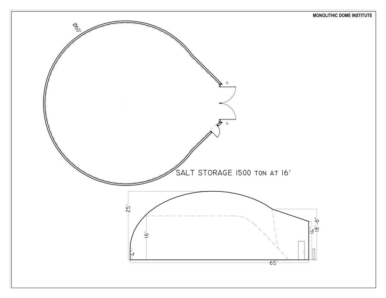 1500 Ton Salt Storage Design