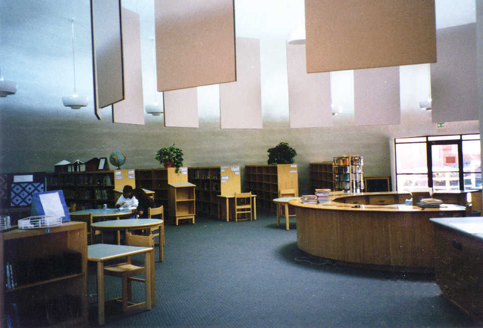 Leupp Library — The community uses this versatile Monolithic Dome for town socials, meetings and advanced training.