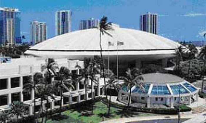 Neal S. Blaisdell Center Arena—Honolulu, Hawaii — The Arena is a circular performance facility with unobstructed sight lines suitable for most events.