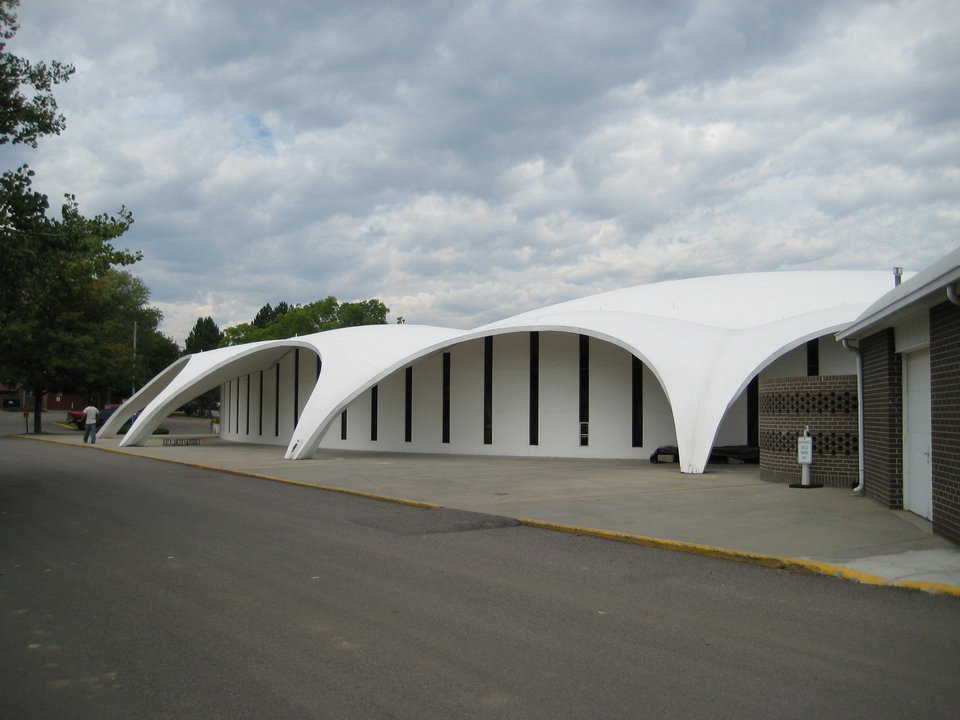 Extensive campus — In addition to the Monolithic Dome Sanctuary, the campus includes an Administrative Center, Community Center and Education Center.
