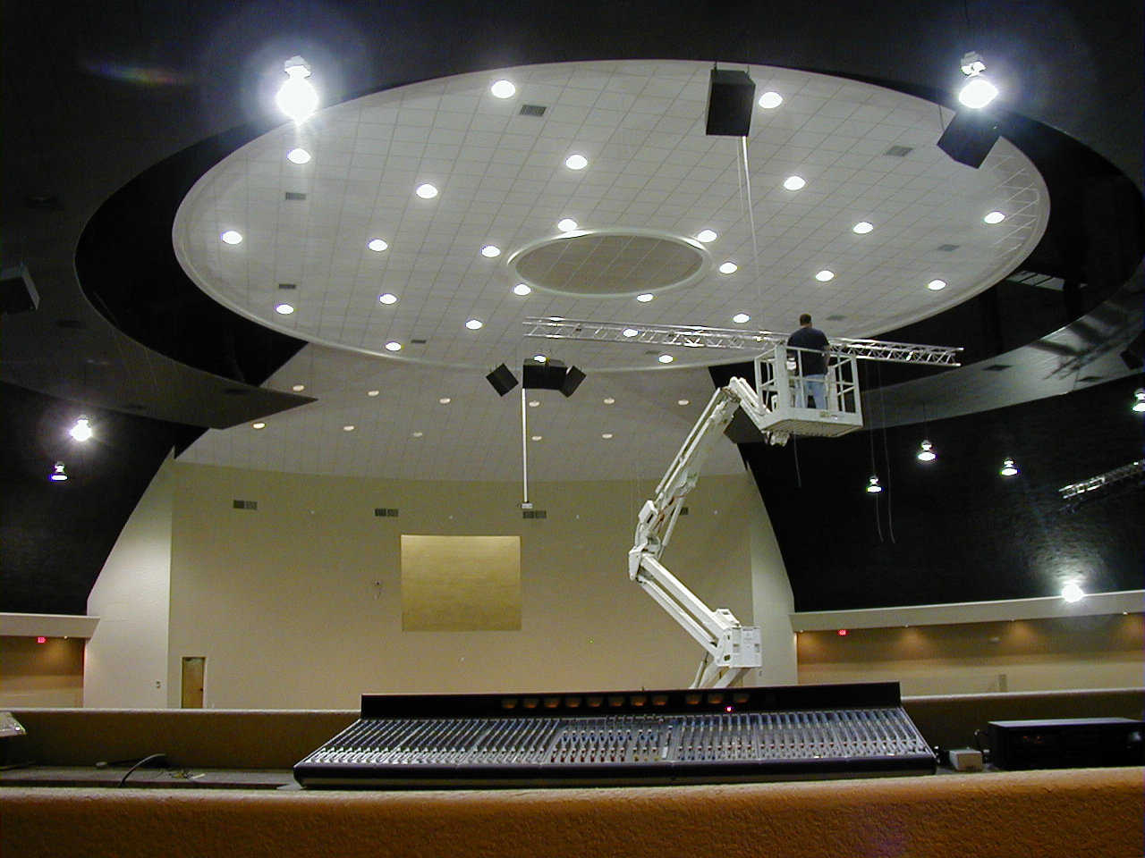 Sound and sight — Porter Falcon of Falcon Audio installed the audio/video equipment.