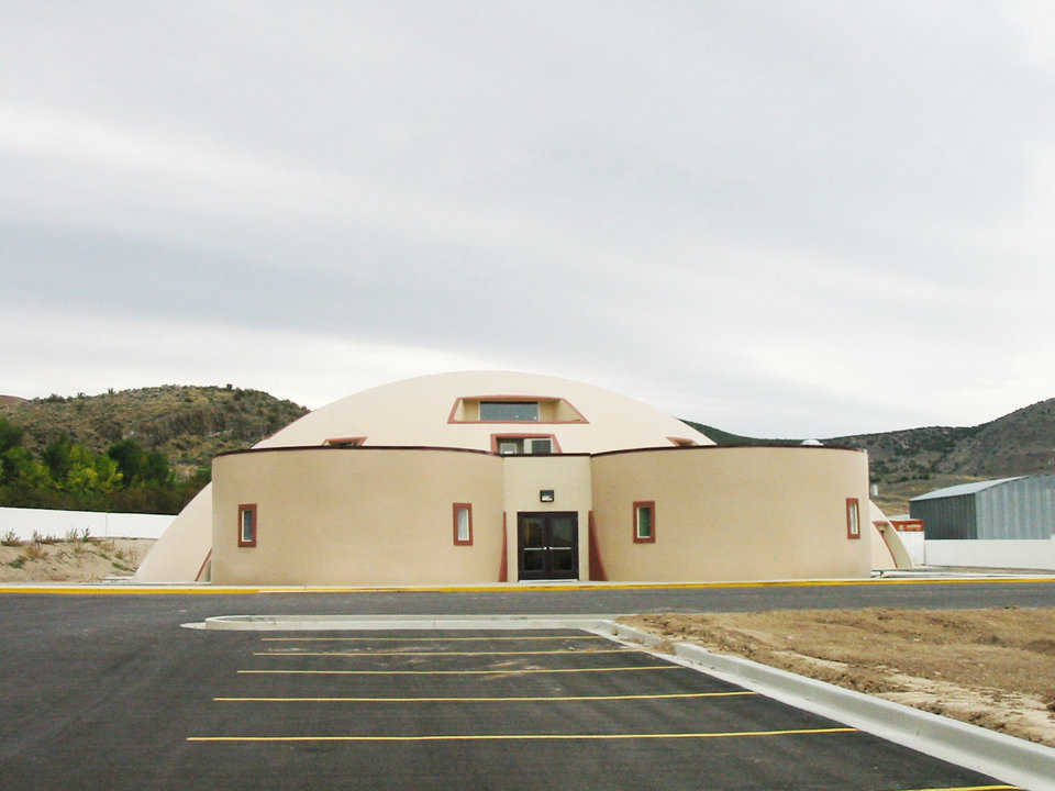 Stemwalls — For two of the Monolithic Domes, 17-foot-high stemwalls were used.