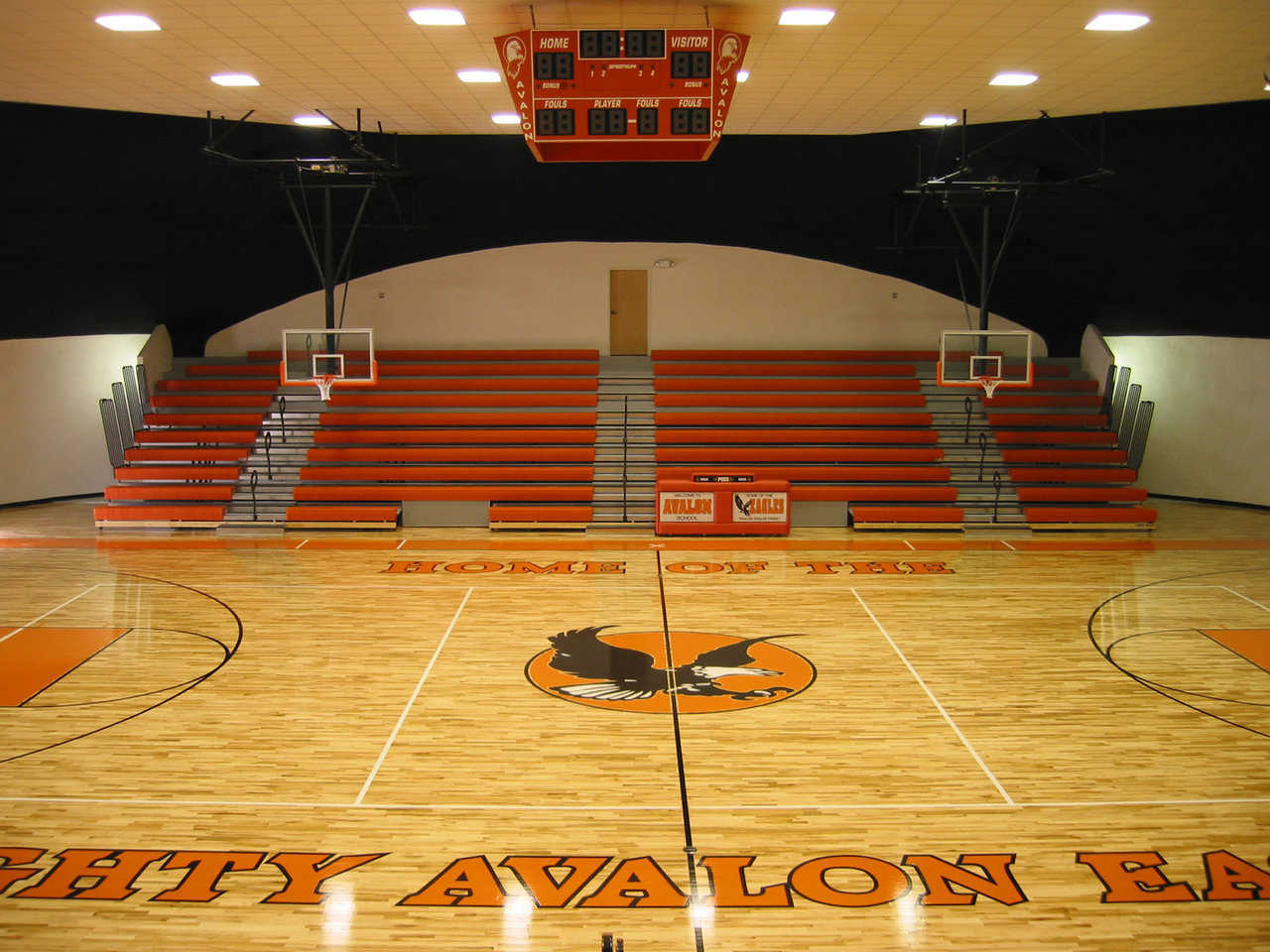 Below budget and ahead of schedule — Avalon’s multipurpose center, with seating for 720, was completed $50,000 below budget and two months ahead of schedule.