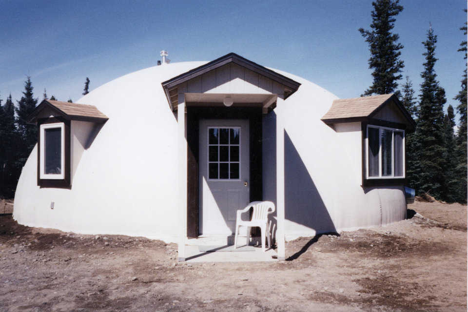 Popular Dome design for Alaskans — The Monolithic Dome Oberon offers space, efficiency and affordability and is a popular dome design for Alaskans. The Oberon has a diameter of 32 feet.