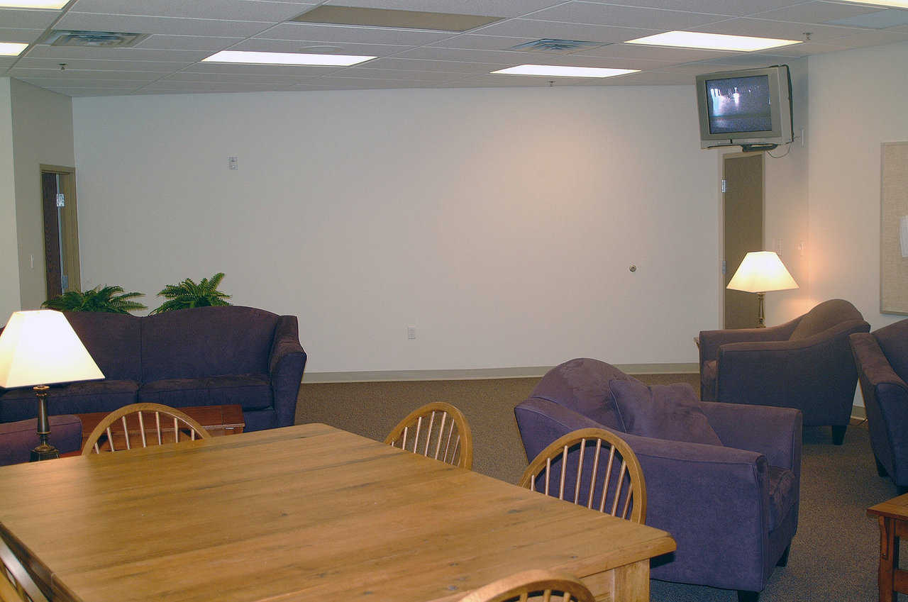 An ivory Green Room — Before going on stage, performers can relax in their Green Room which isn’t really green.