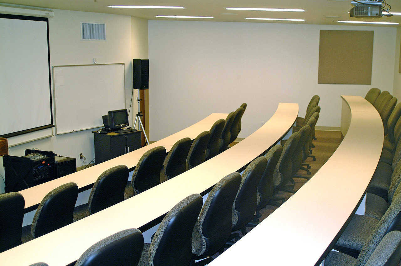 Lecture Hall — This 40-seat Lecture Hall is equipped for power-point presentations.