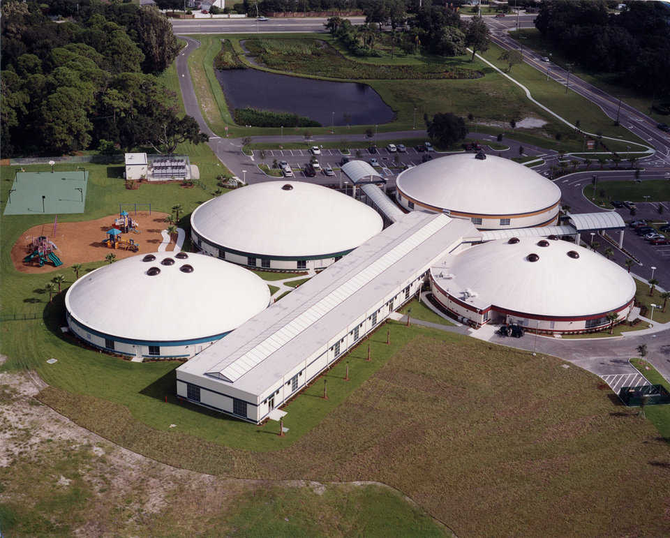 A first! — Bishop Nevins Academy is the first Monolithic Dome School in Florida.