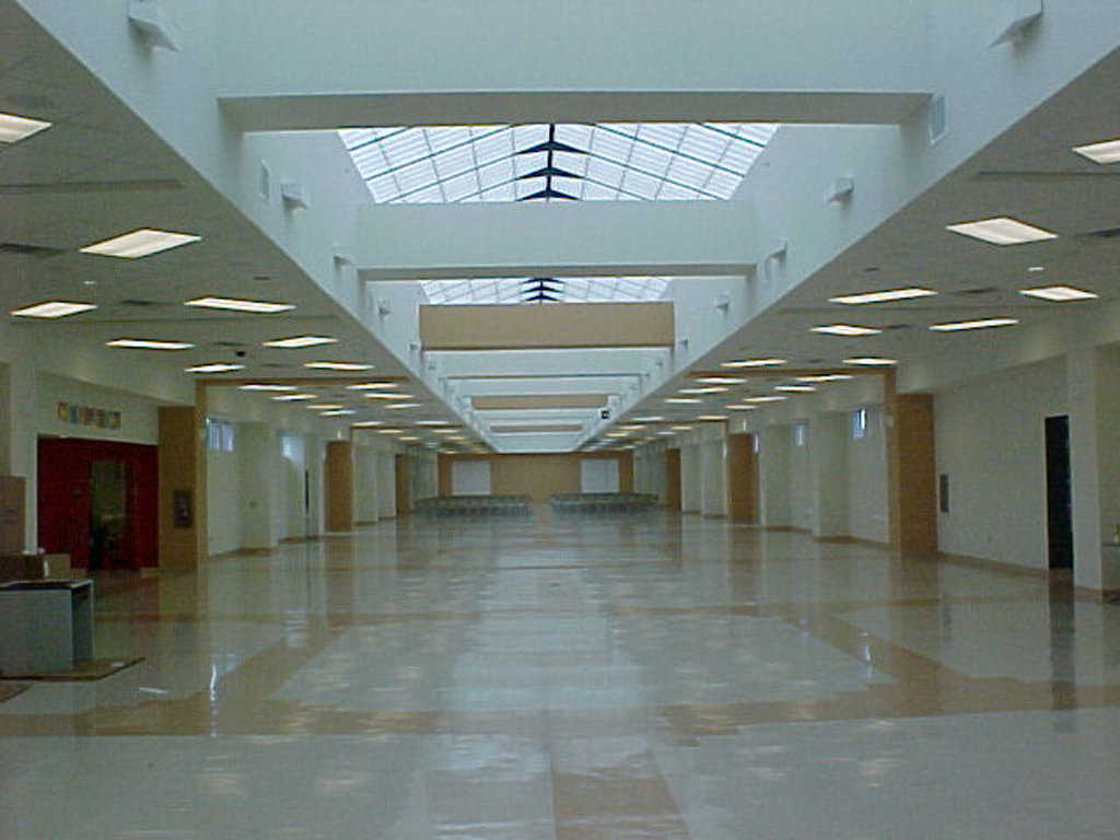 Easy access — The mall area provides access to many classrooms and offices.