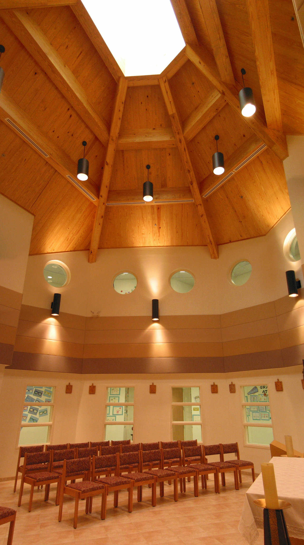 Roomy comfort — Windows, lighting and plenty of space make the domes functional and enjoyable.