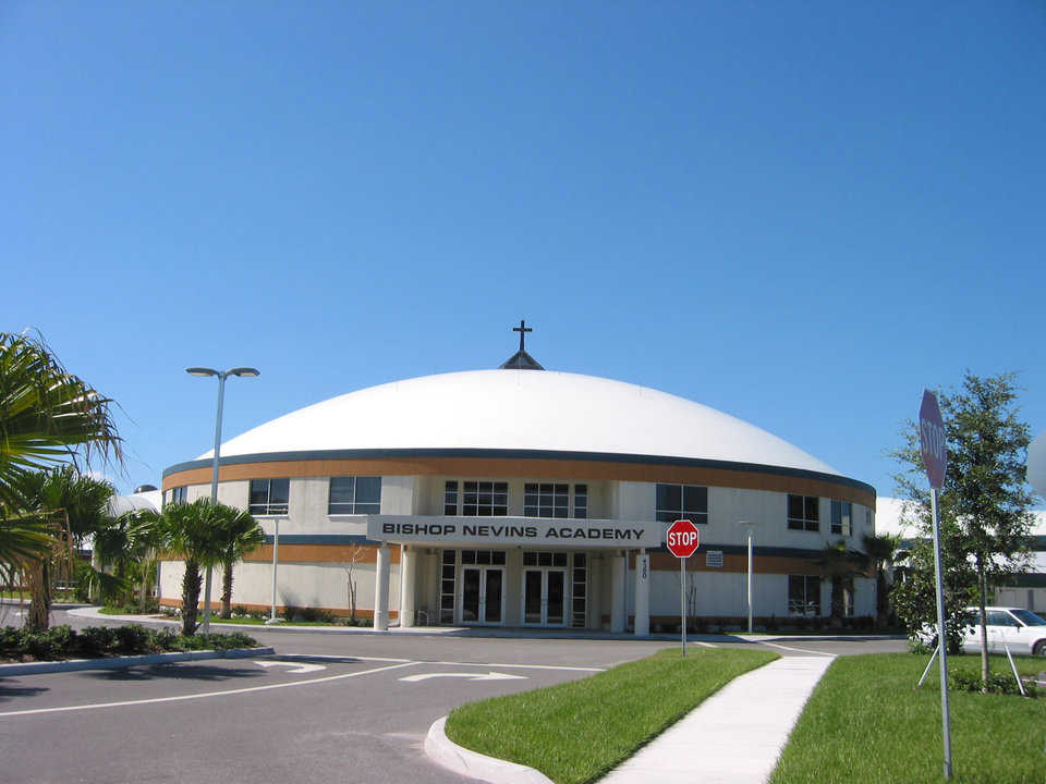 Bishop Nevins Academy — Approximately 500 students attend this beautiful Monolithic Dome facility.