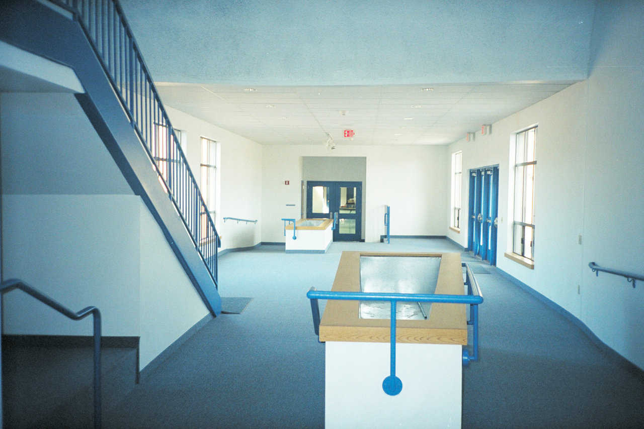 Entrance Foyer — An attractive foyer greets the 175 students, 8 staff members and visitors to Heber-Overgaard.