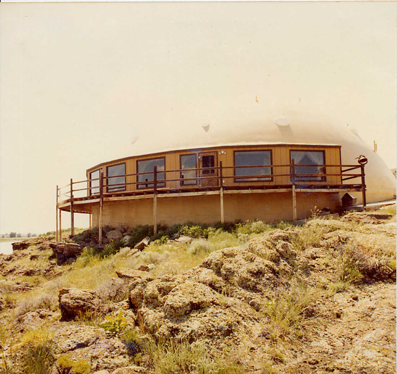 Deck the Dome — At Cliffdome, the Souths’ deck curved around the dome and provided a breath-taking view of the area.