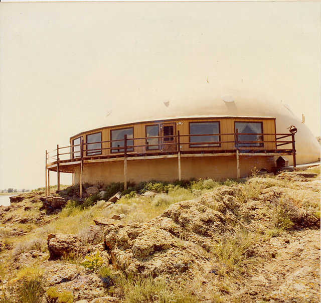 Deck the Dome — At Cliffdome, the Souths’ deck curved around the dome and provided a breath-taking view of the area.