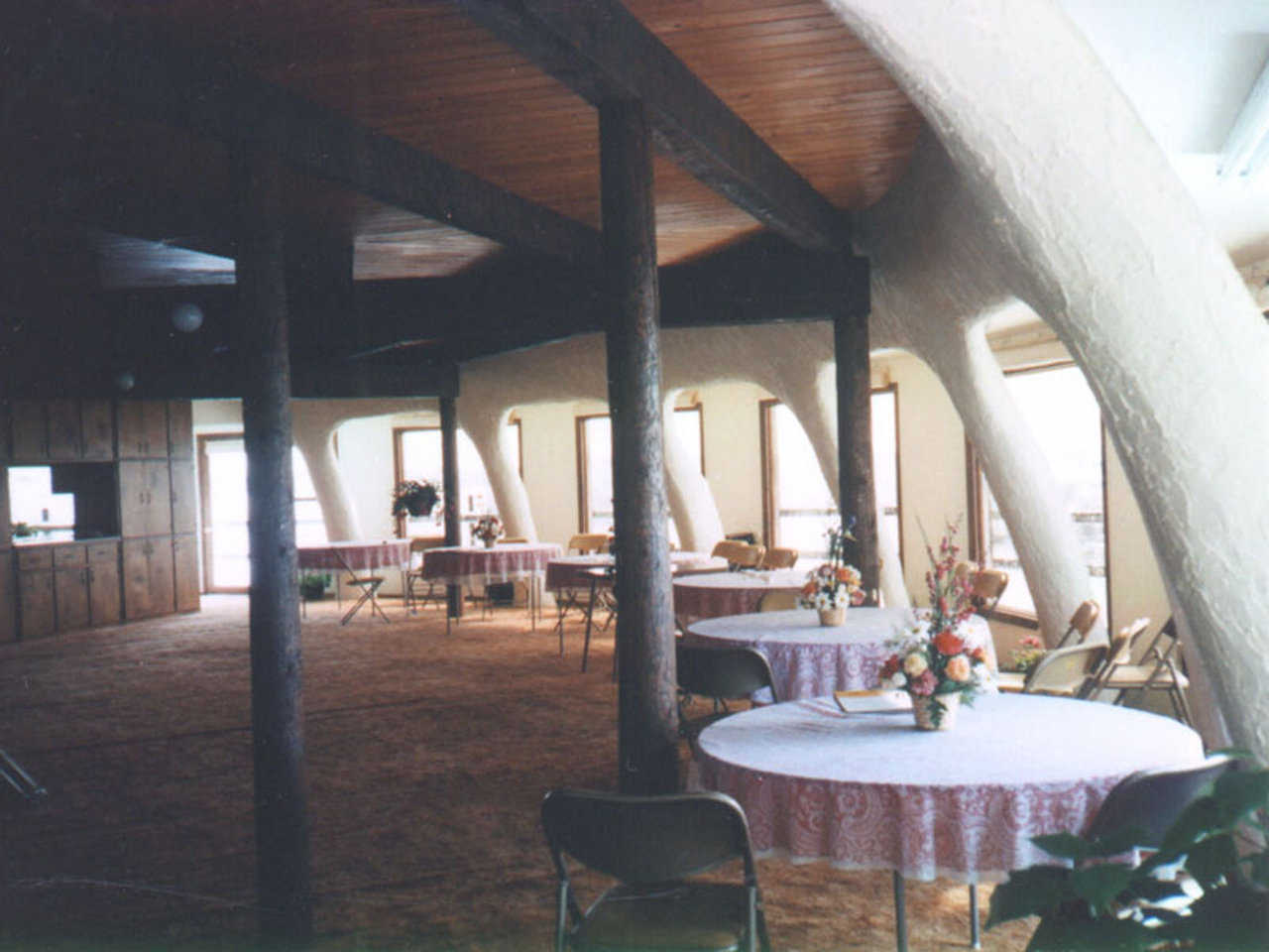 Banquet Time — The Souths often entertained. This picture, taken in the mid-1980s, depicts their living room set up for a banquet.