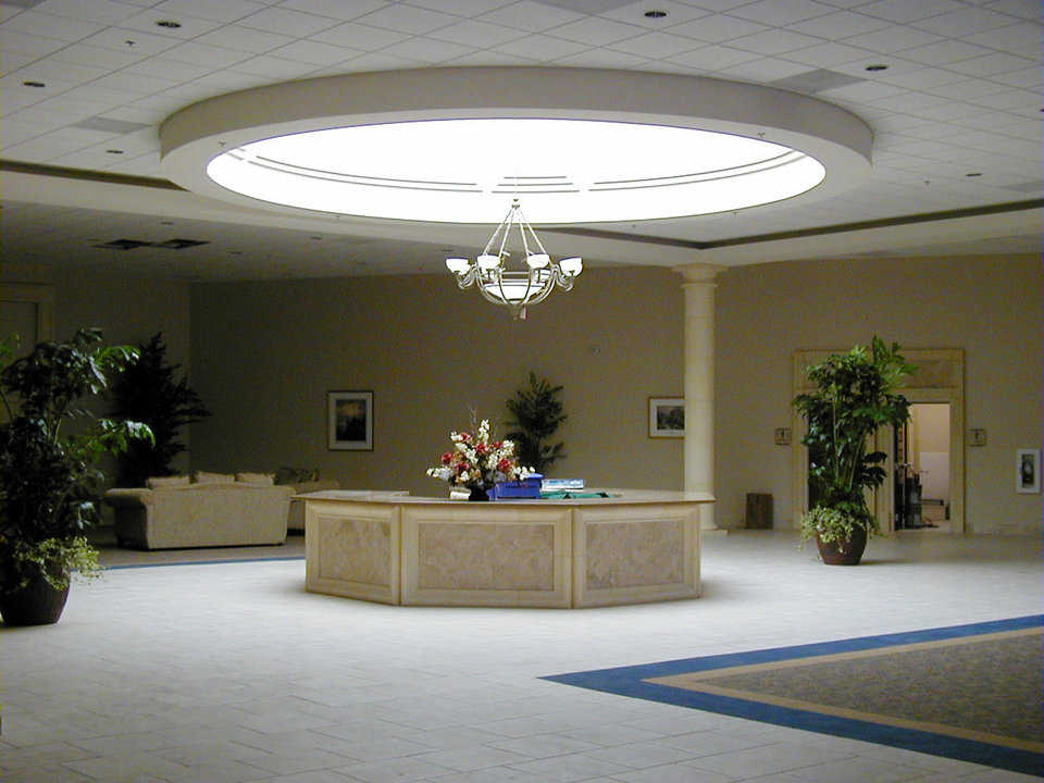 Sanctuary Lobby — A gracious lobby greets people entering the sanctuary that can seat 2,000.