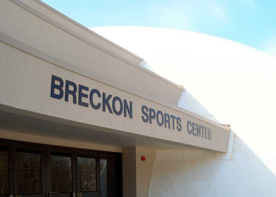 Breckon Sports Center — This two-story, 3289 square-foot office complex, flanked by two gyms, provides convenient access to restrooms, concessions and administrative offices.