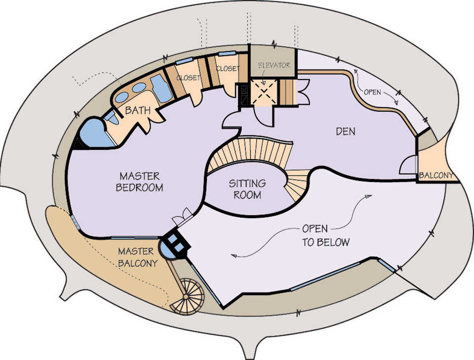 Third floor — Its bedrooms include large closets and access to 2 porches.