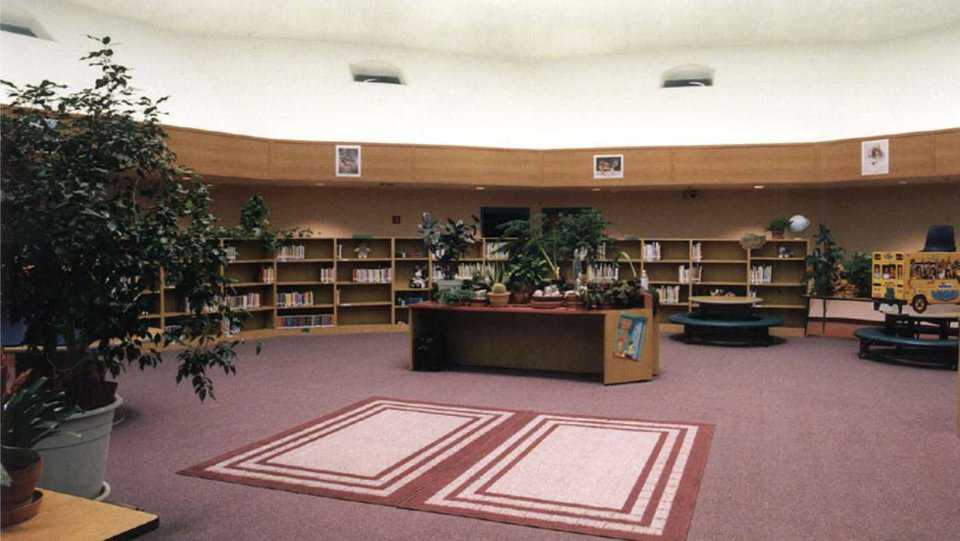 Media Center — Designed as the core of the third dome, this Media Center has a high ceiling and eight-foot sky lights.