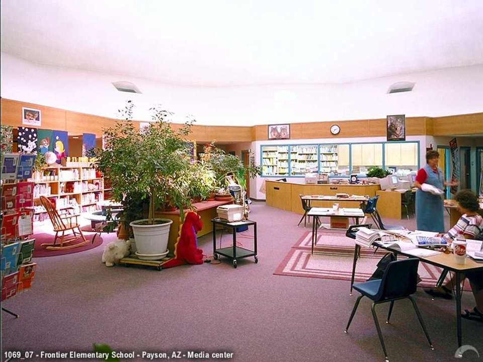 Work areas — The Media Center includes work areas for special projects.