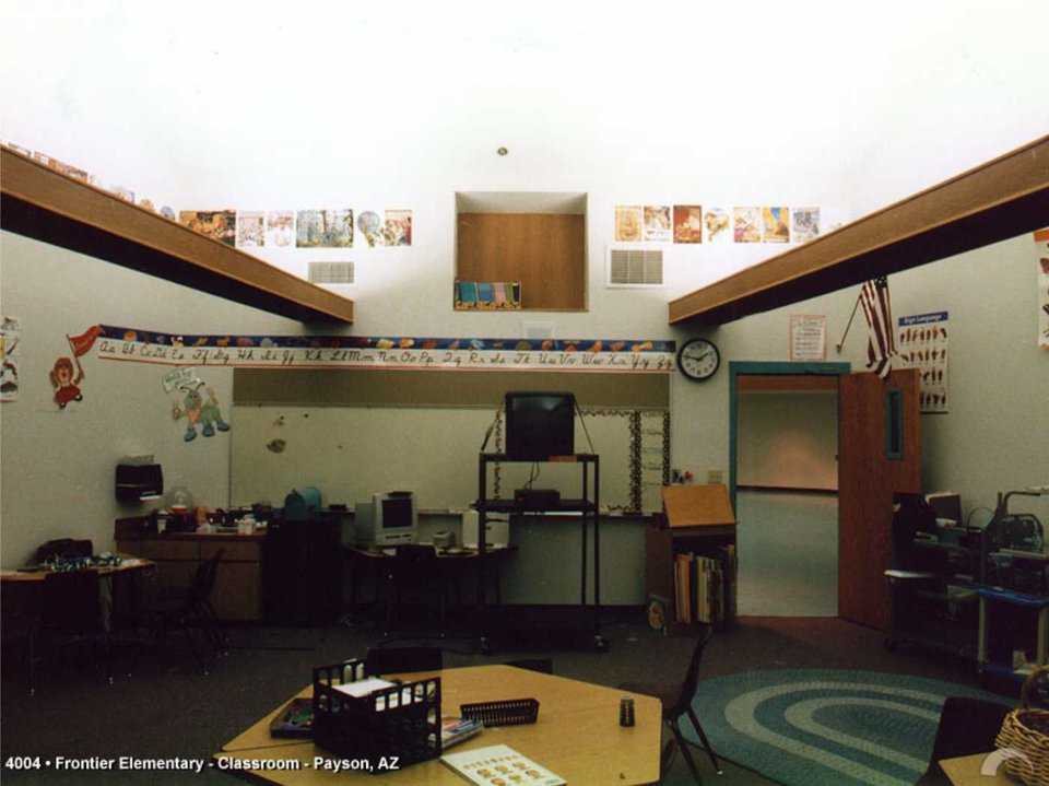 Easy rearranging — Teachers and students like the folding tables and chairs that make rearranging easy and fun.