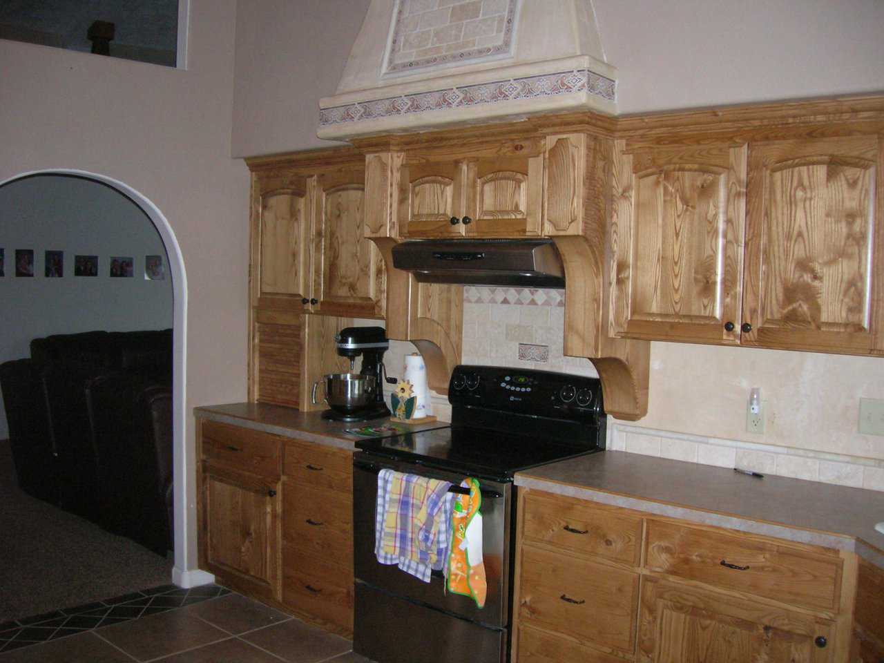 Generous storage — That all important shelf and drawer space abounds in the kitchen.