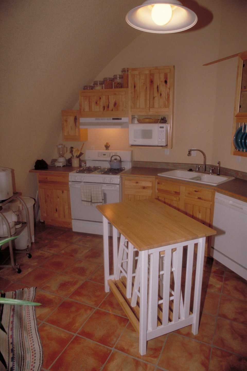 Stamped concrete floor — It was a do-it-yourself project for Cheryl and Dan.