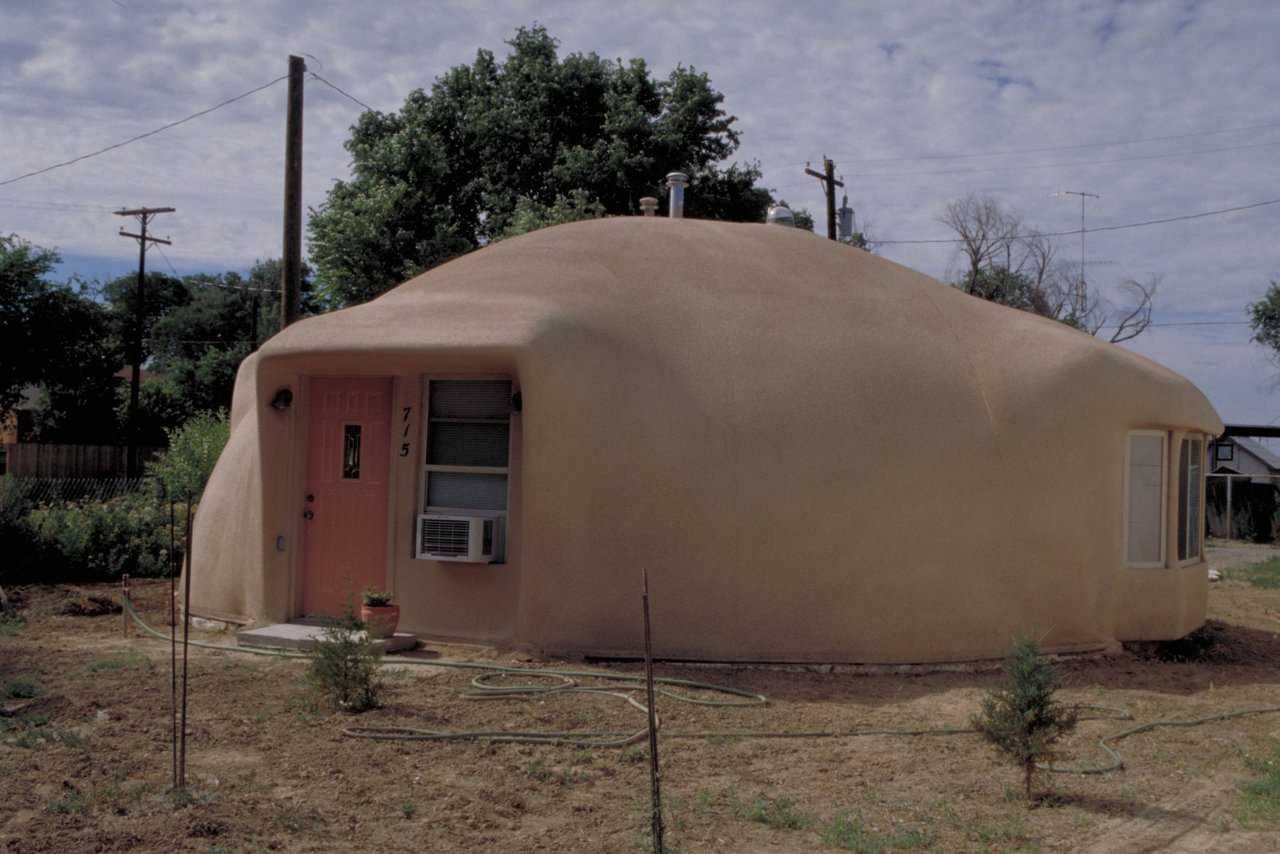 Just big enough			 — This Monolithic Dome with a 32-foot diameter comfortably accommodates one or two adults.