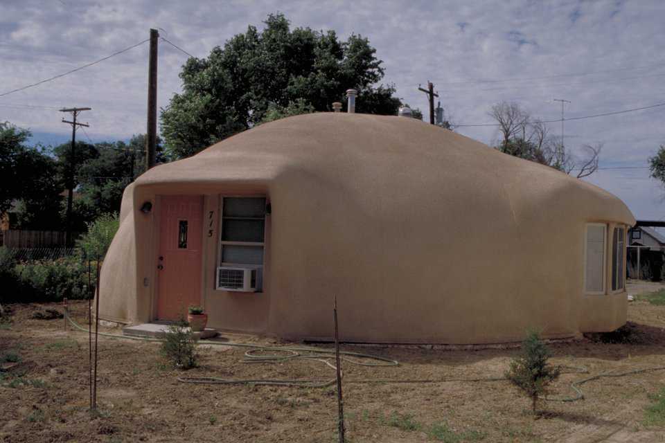 Just big enough — This Monolithic Dome with a 32-foot diameter comfortably accommodates one or two adults.