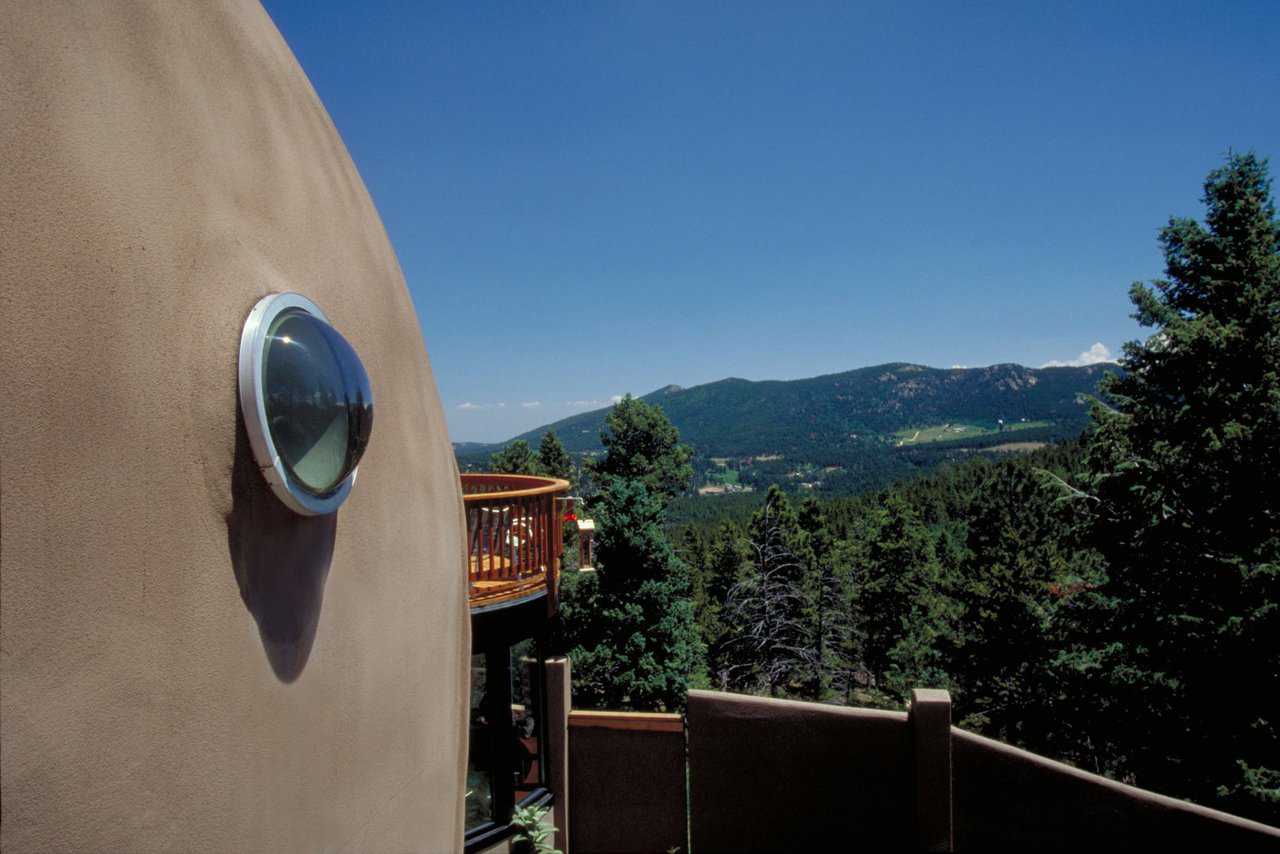 View of the Rockies — The deck and its view of the Rockies is a favorite spot.