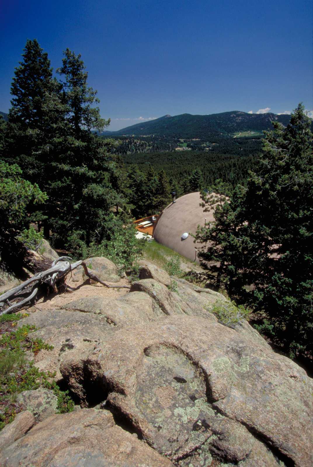 Fitting right in — Nestled among the trees, the dome seems a natural part of the landscape.