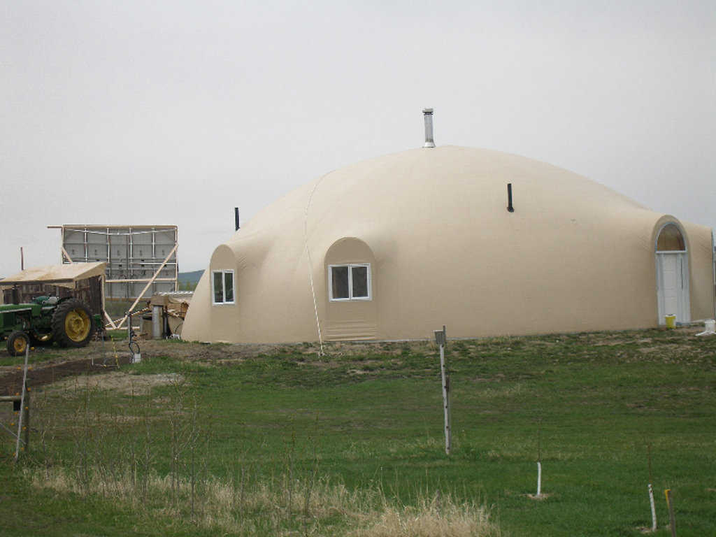 Interior design — This dome encompasses 2 bedrooms, 2 baths, a large kitchen, pantry/laundry, an open dining/living area and an office