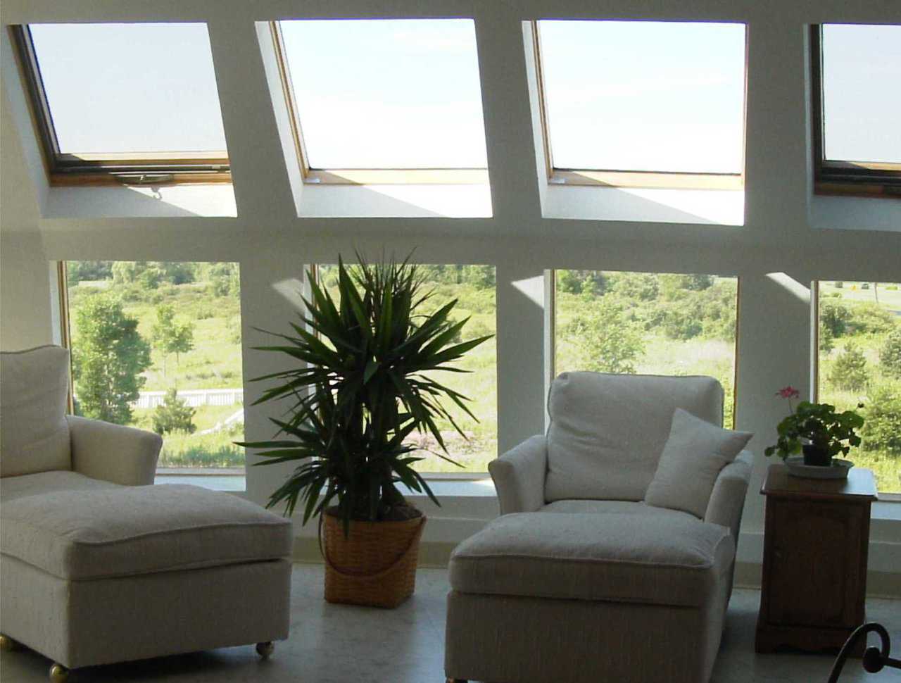 Sitting Area — This third-floor bedroom has a sitting area with a view.