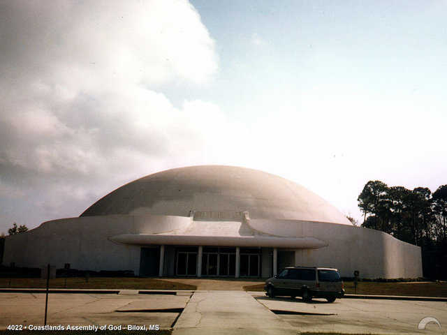 New Life Family Church in Biloxi as it is getting a new coat of coating in 2003.