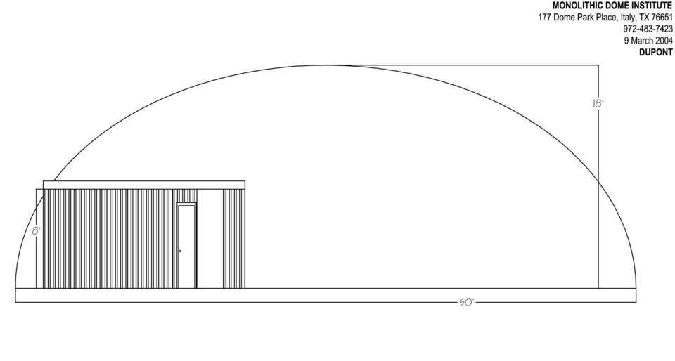 Ten years after Hurricane Camille, DuPont built the DeLisle, Mississippi manufacturing facility. Its employees include a Hurricane Crew of 20 volunteers. Now those volunteers have their very own Hurricane Shelter — a Monolithic Dome that has a 50-foot diameter, an 18-foot height,1860 square feet of living space with kitchen and bathroom, and a hardened entryway.