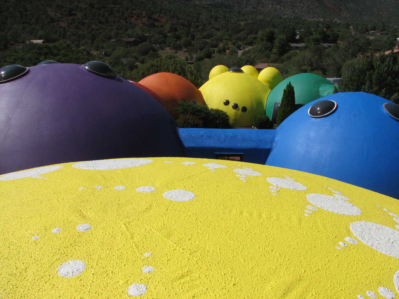 One tourist described Xanadu as, “A giant collection of brightly colored, giant Easter eggs.”