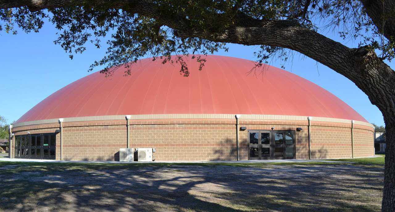 Because the Monolithic Dome can provide near-absolute protection and because  Woodsboro, Texas is in a hurricane-prone area, in 2009 Woodsboro ISD received a FEMA grant of $1.5 million to build a gym/disaster shelter.