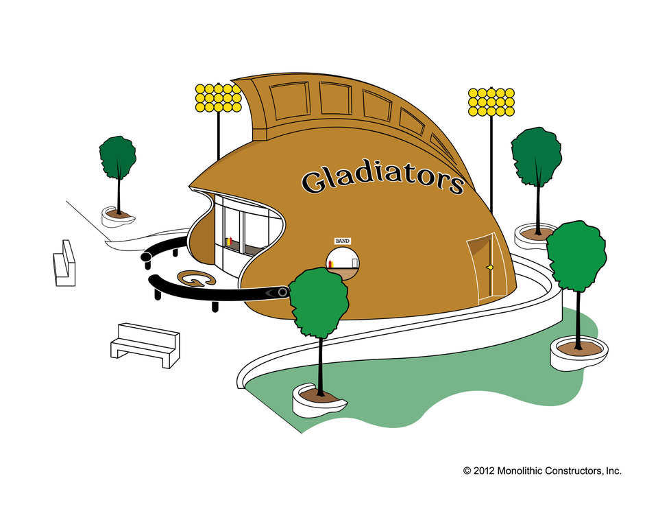 Monolithic concession domes can be personally customized to make your team’s fans feel even more at home. Just imagine the possibilities!