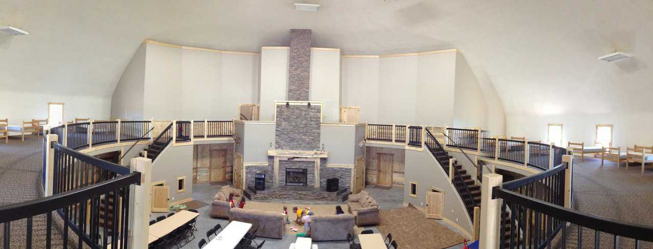 The second floor has 20 individual beds plus three game rooms.
