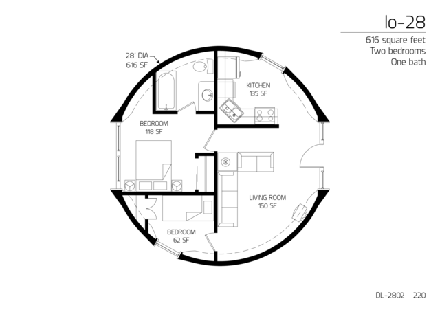 Floor Plans 2 Bedrooms Monolithic Dome Institute