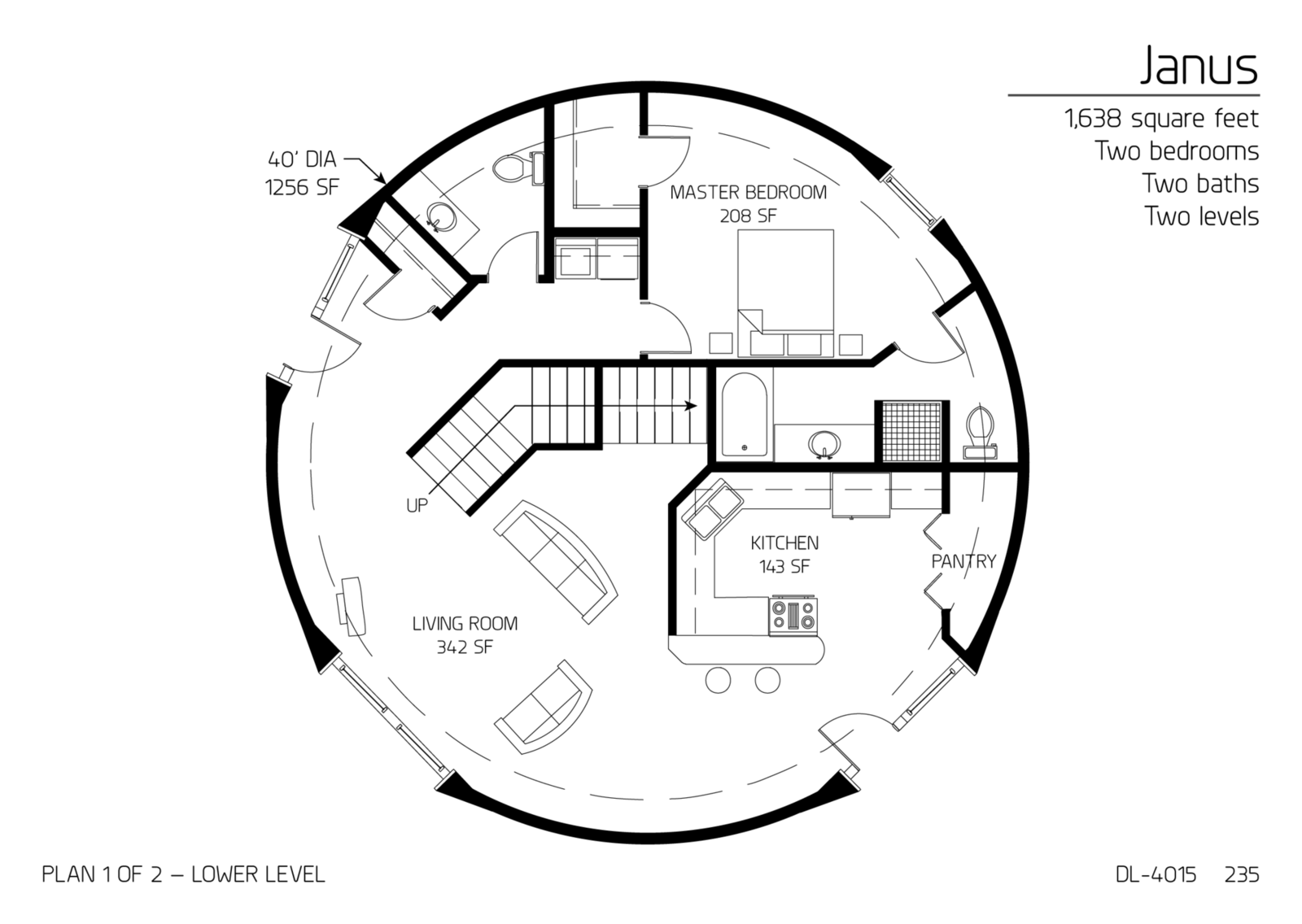Floor Plan DL 4015 Monolithic Dome Institute Floor Plan DL 4015 Monolithic Dome Institute