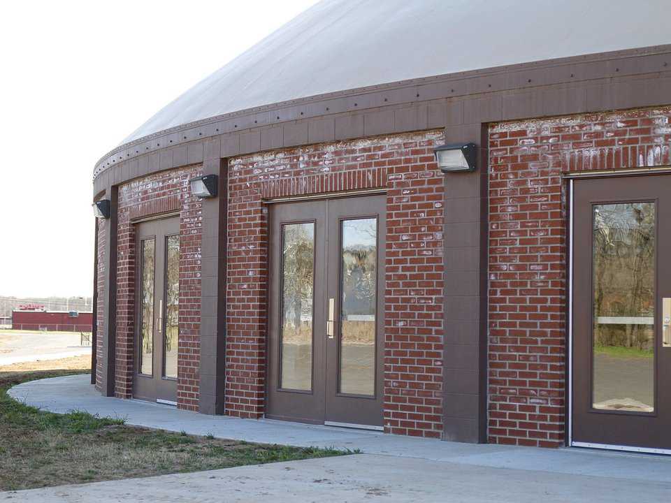 When school administrators at Locust Grove first began thinking about building Monolithic Domes, they traveled to Beggs, OK to inspect the domes at that school.