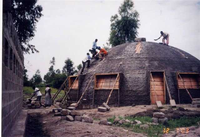 The 40’ EcoShell will serve as a children’s dormitory.