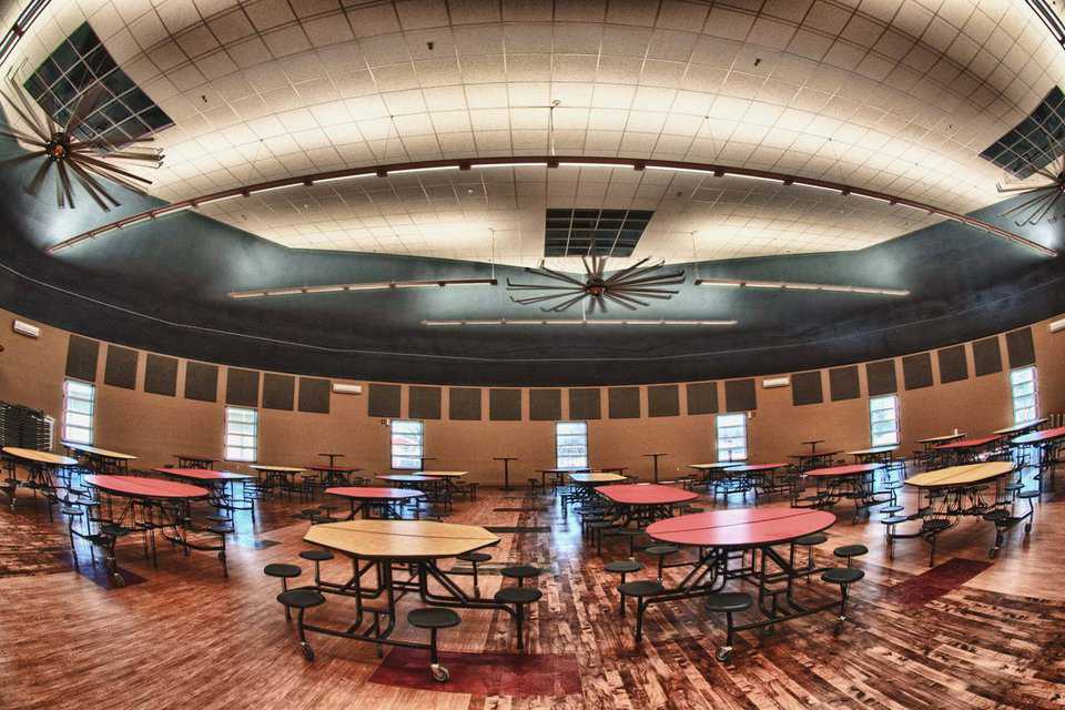 Dale, Oklahoma School: In case of a tornado, this dome can shelter all of Dale’s students and staff plus a spillover of 400 to 500 community members.
See: http://www.monolithic.com/stories/monolithic-dome-cafeteria-at-dale-oklahoma