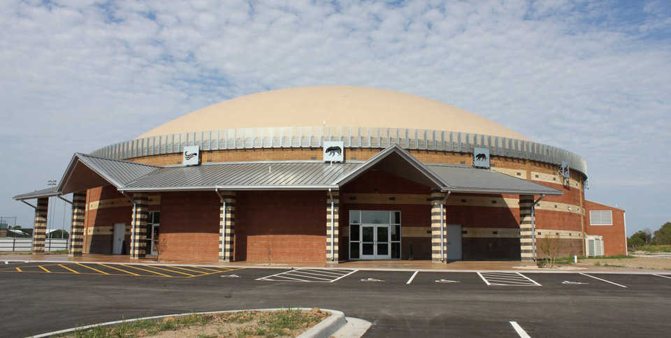 Monolithic Dome Schools:  Muscogee (Creek) Nation, Okmulgee, Oklahoma—20,000-square-foot facility that includes spectator seating, classrooms, concessions and several multi-use areas. 
  Read our Letter to all Oklahoma School Superintendents and Legislators